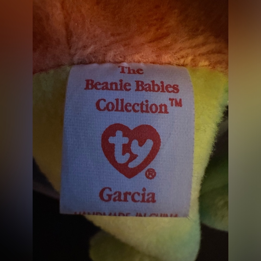 TY "Garcia" the Bear Retired Beanie Baby ERRORS RARE - MINT NEW WITH TAGS - Picture 4 of 7
